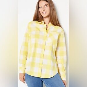 Studio Park Poplin Button Down Oversized Shirt NWOT